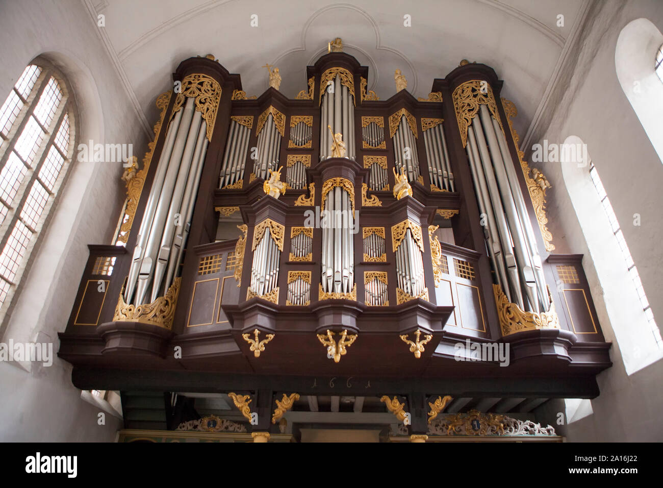 Barocke Orgel, St. Cosmae-Church Huss-Schnitger, Stade, Niedersachsen, Deutschland, Europa Stockfoto