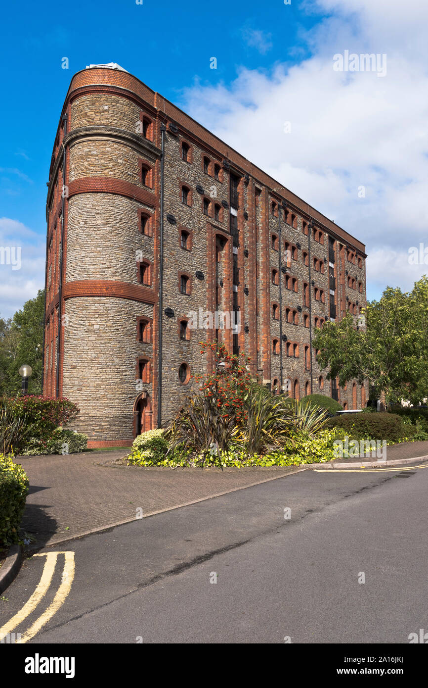 Dh Spillers und Bäcker Cardiff Wales historische Gebäude zu Wohnung butetown Stockfoto