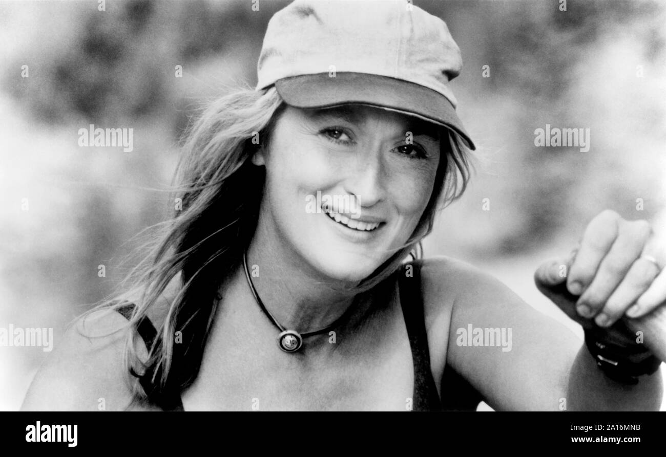 Meryl Streep, Werbung Portrait für den Film "The River Wild', Universal Pictures, 1994 Stockfoto