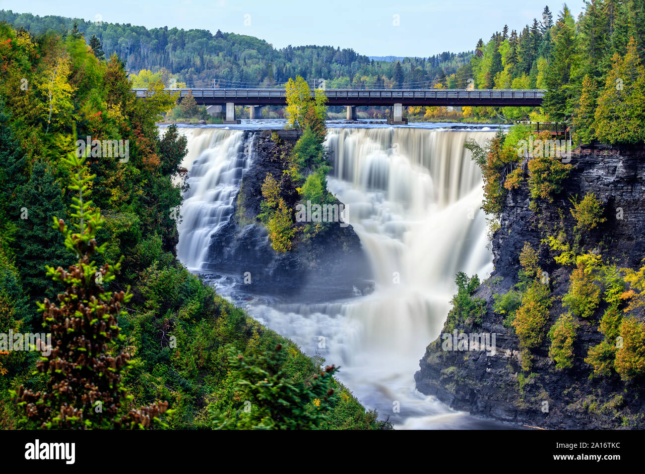 Kakabeka Falls, in der Nähe von Thunder Bay, Ontario, Kanada. Stockfoto