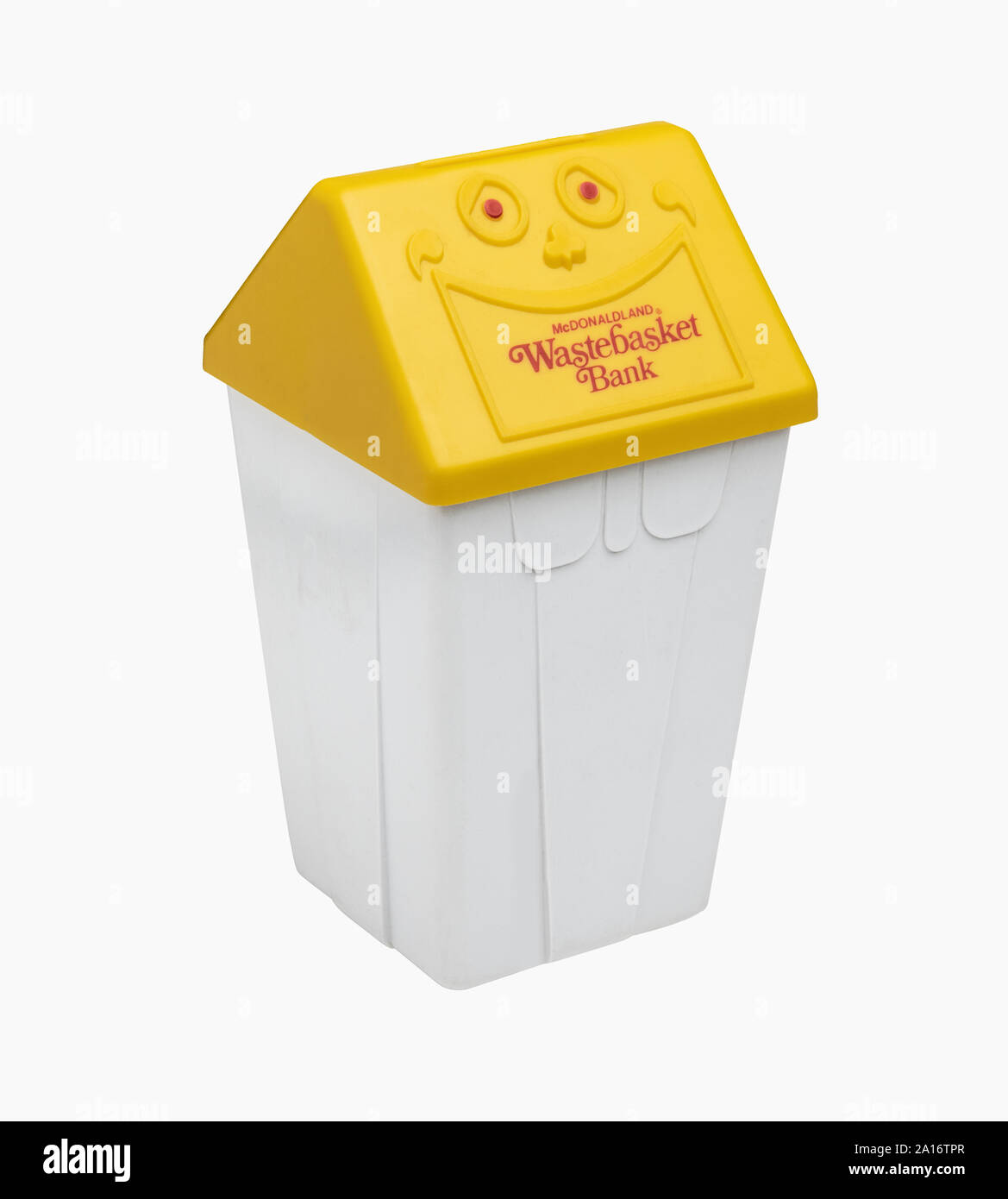 McDonalds Papierkorb Bank Stockfoto