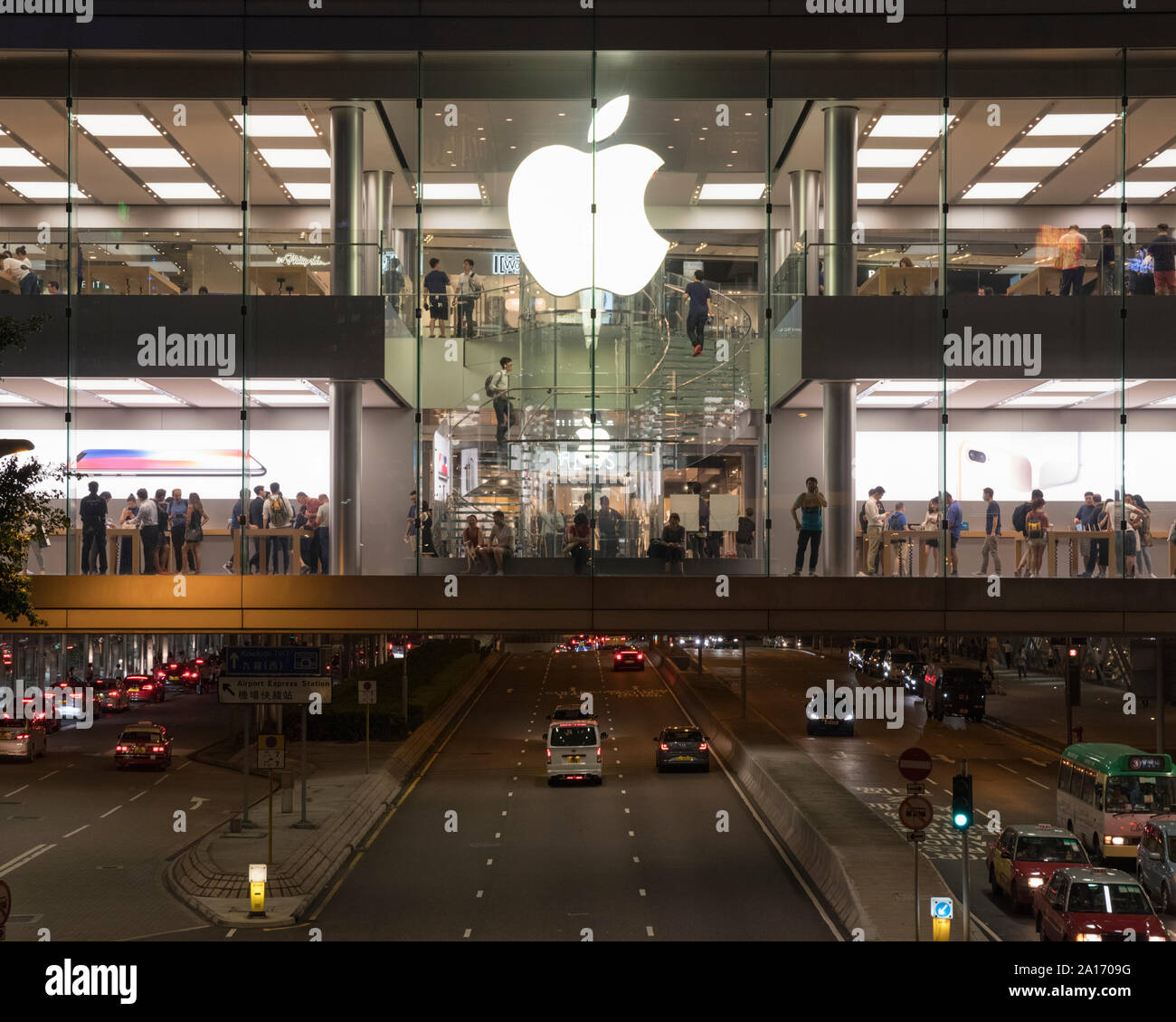 Apple Store, IFC Mall, Hongkong Stockfoto