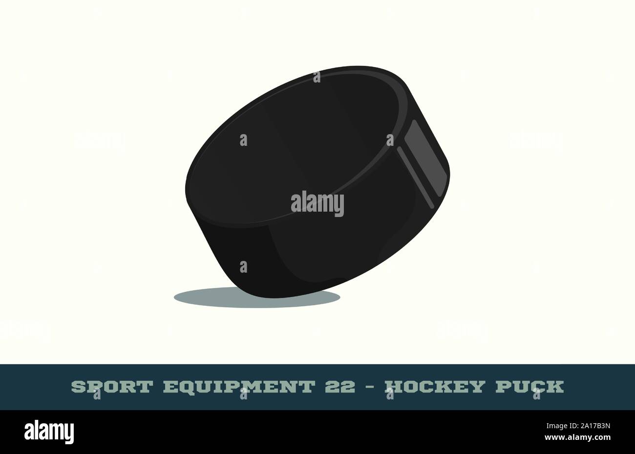 Vektor hockey puck Symbol. Spiel Equipment. Professionelle Sport, classic Puck für offizielle Wettkämpfe und Turniere. Isolierte Abbildung. Stock Vektor