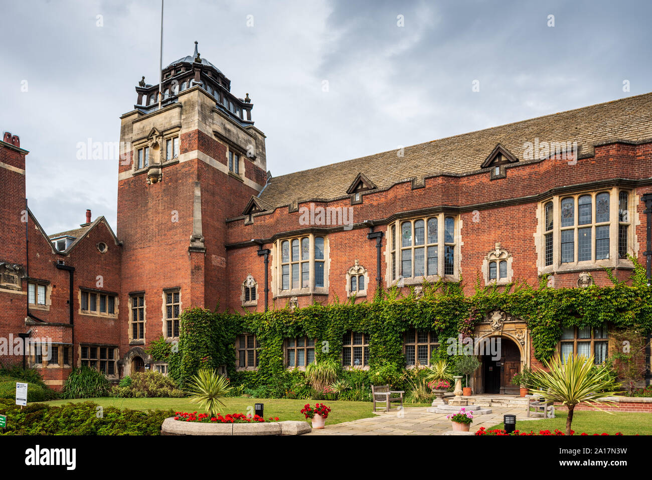 Westminster College Cambridge ist eine theologische Hochschule der Vereinigten Reformierten Kirche oder URC. Gegründet in London, zog es 1899 nach Cambridge. Stockfoto