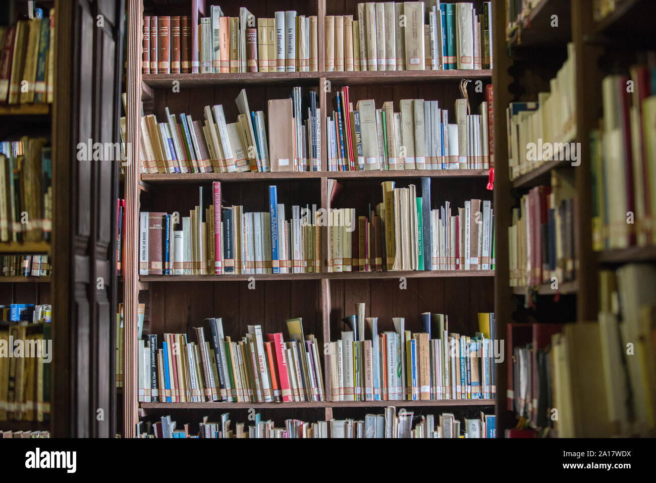 Alte Bibliothek in Sao Joao del Rei, Minas Gerais, Brasilien Stockfoto