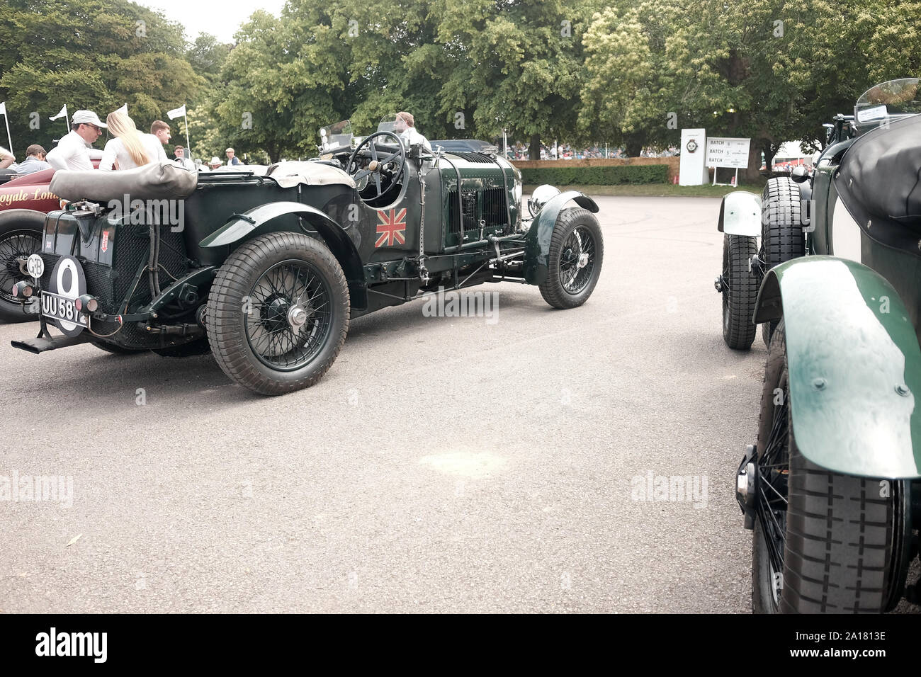 Juli 2019 - vor Krieg Bentley's in Goodwood Festival der Geschwindigkeit Stockfoto