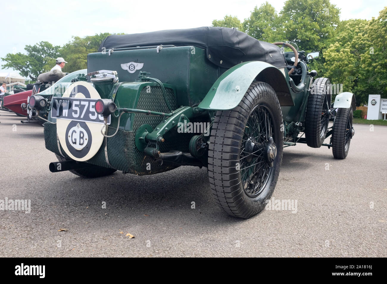 Juli 2019 - vor Krieg Bentley's in Goodwood Festival der Geschwindigkeit Stockfoto