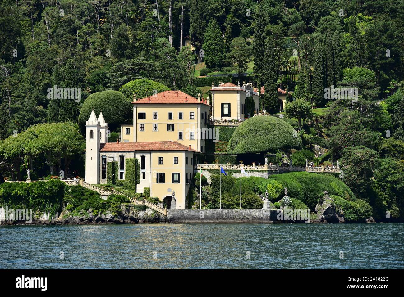 Villa del Balbianello in Lenno, Comer See, Lombardei, Italien Stockfoto