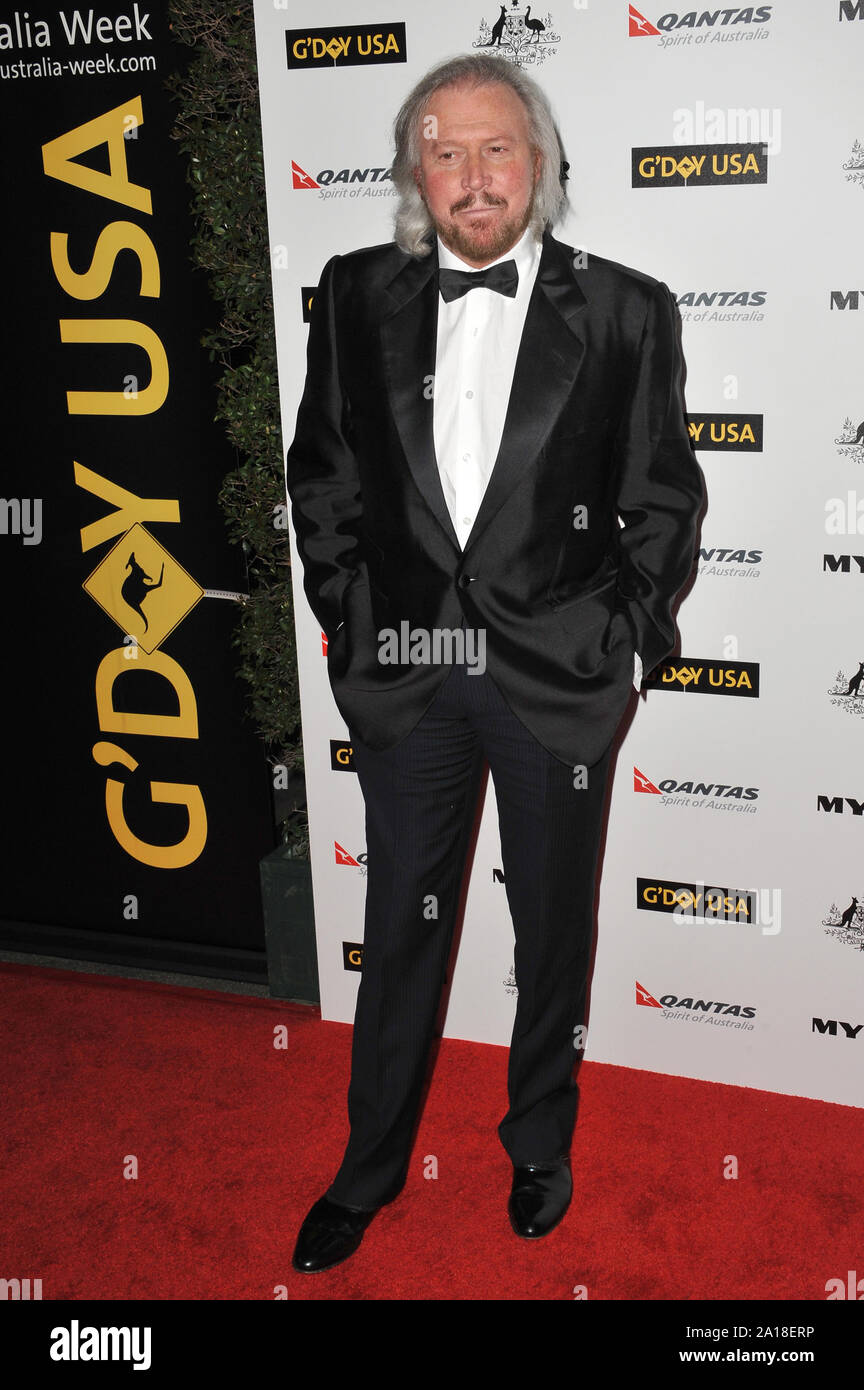LOS ANGELES, Ca. Januar 22, 2011: Barry Gibb an der 2011 G'day USA schwarzer Riegel Gala im Hollywood Palladium. © 2011 Paul Smith/Featureflash Stockfoto