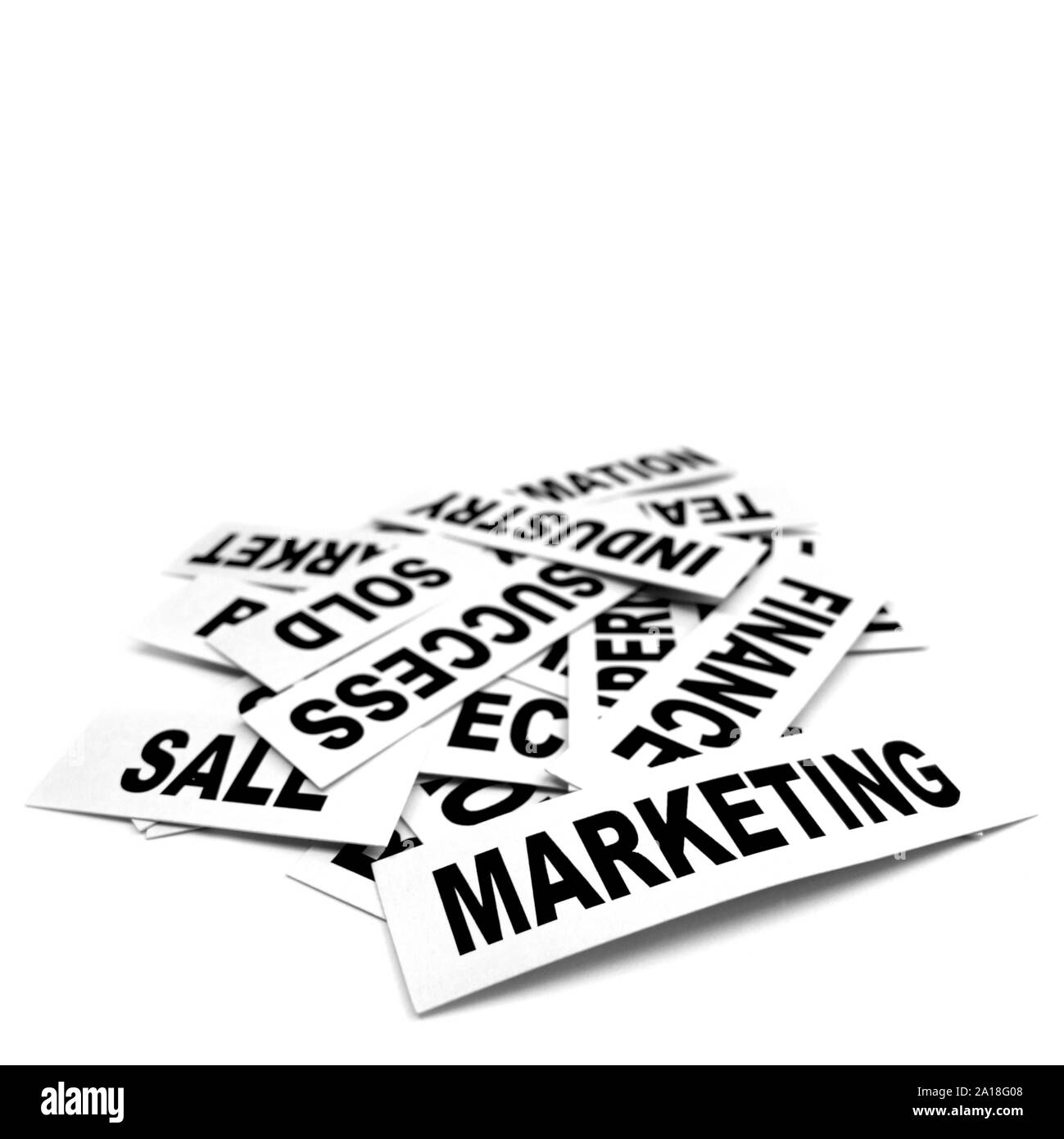 In der Nähe von neue Papier Schlagzeilen Stockfoto