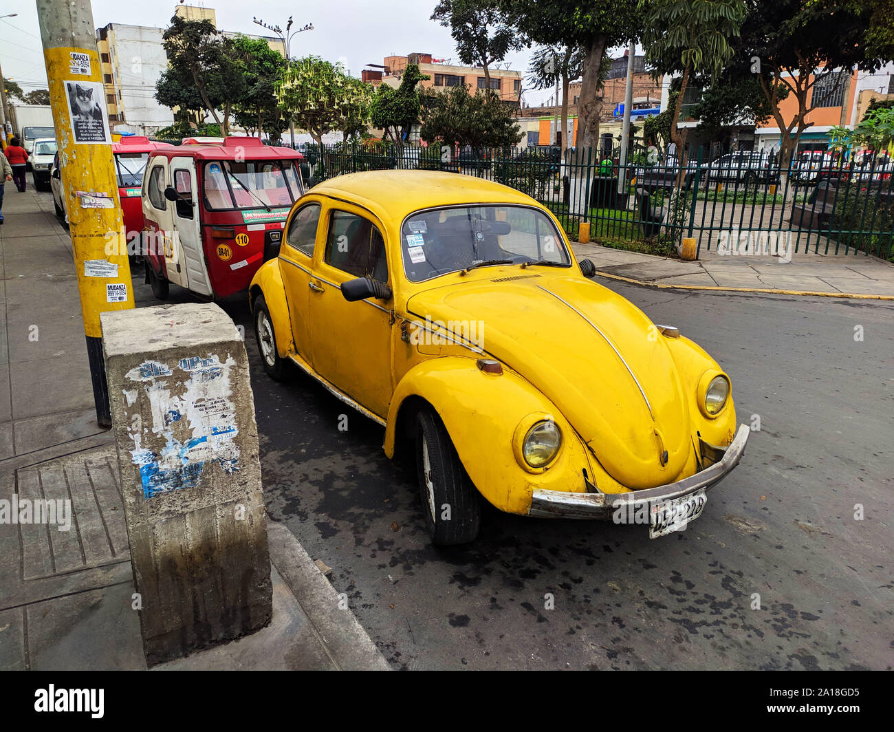 Volkswagen Käfer Auto, vw Deutsche altes Auto Stockfoto