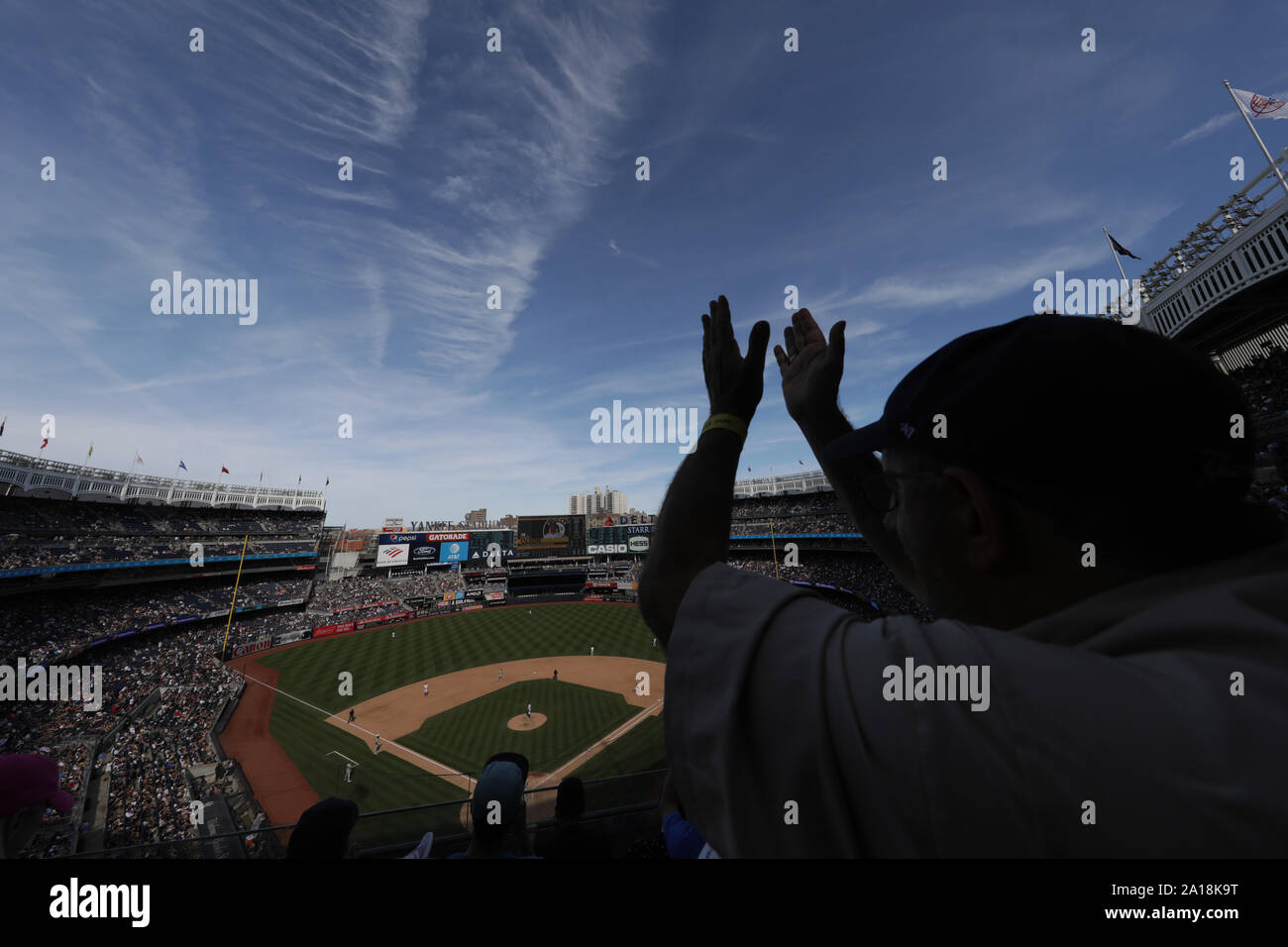 Das Yankee Stadium war die Heimat der New York Yankees, ein Major League Baseball Team. Stockfoto