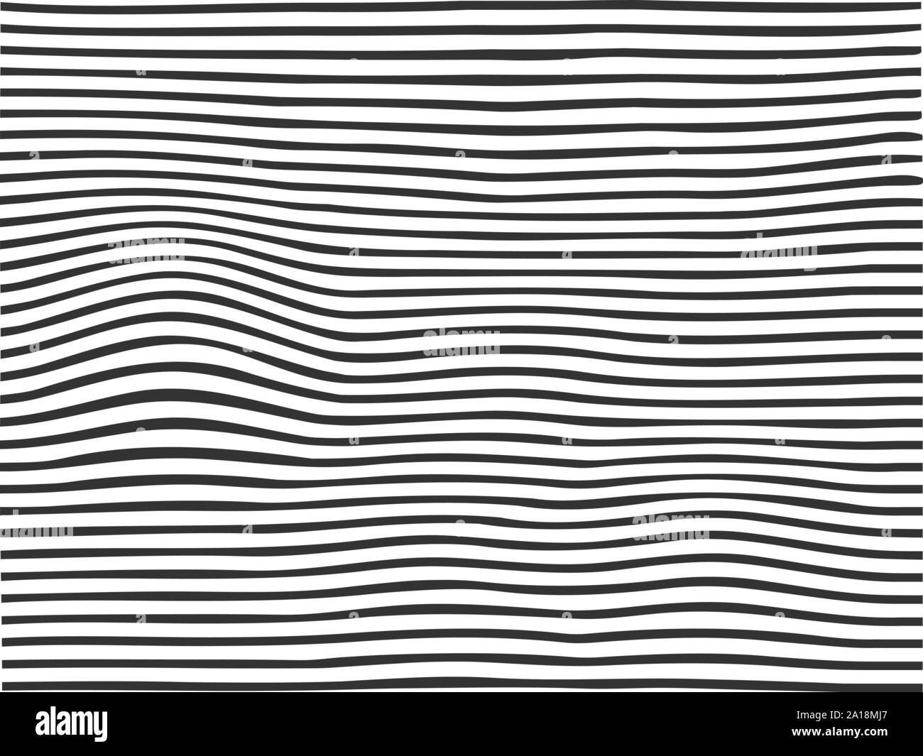 Horizontale Linien, linearen Raster. Muster mit horizontalen Streifen. Vector Illustration. Stock Vektor