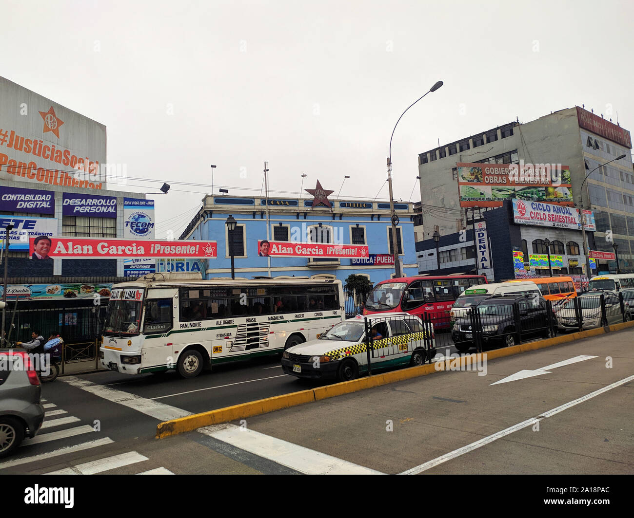 Straßen der peruanischen Hauptstadt Lima Peru Stockfoto