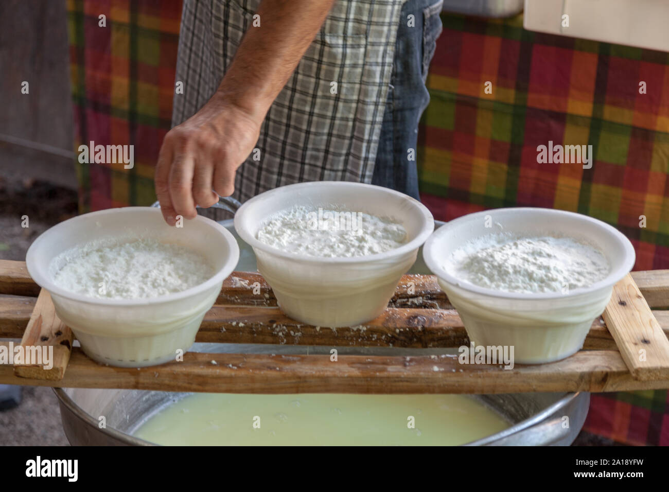 Ziegenkäse Stockfoto