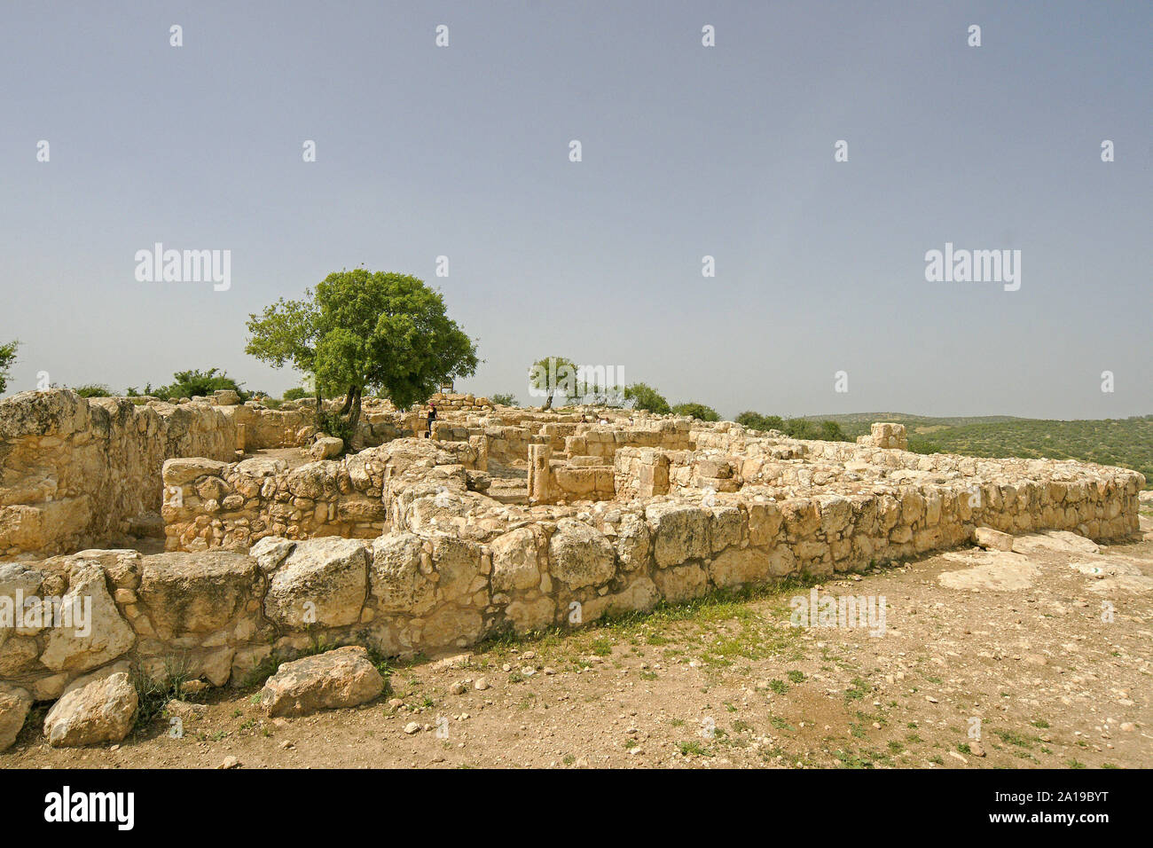 Hurbat Itri (Horvat Ethri), Ruinen eines jüdischen Dorfes aus der Zeit des Zweiten Tempels, Judäischen Hügeln, Israel Stockfoto