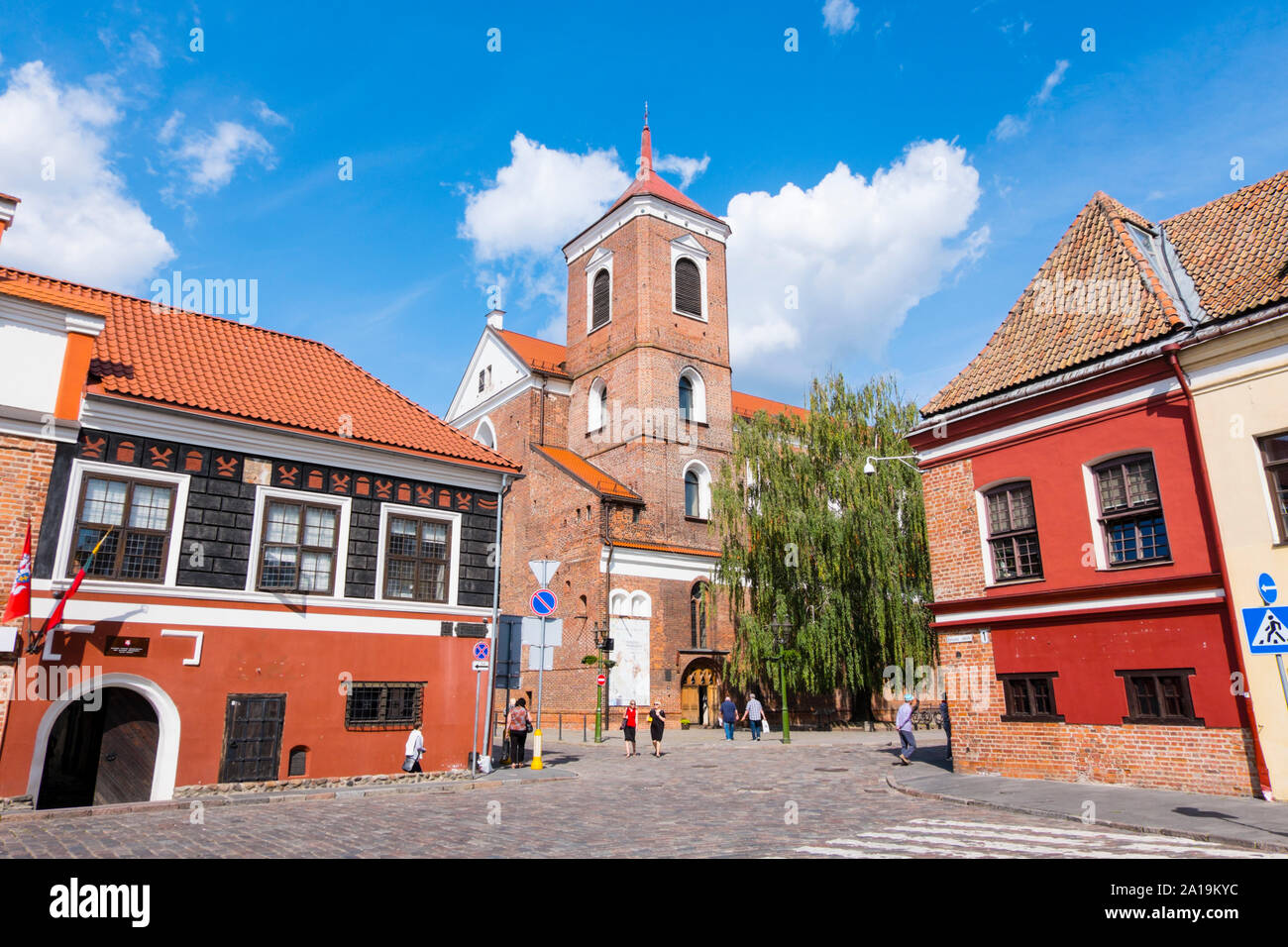 Kathedrale Basilica der Apostel St. Peter und St. Paul von Kaunas, Vilniaus gatve, Altstadt, Kaunas, Litauen Stockfoto