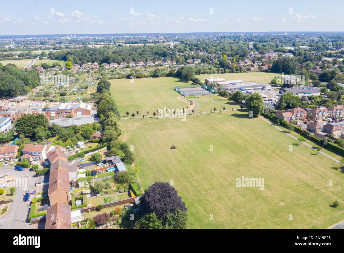 Parklandschaft in Windsor und Maidenhead Stockfoto