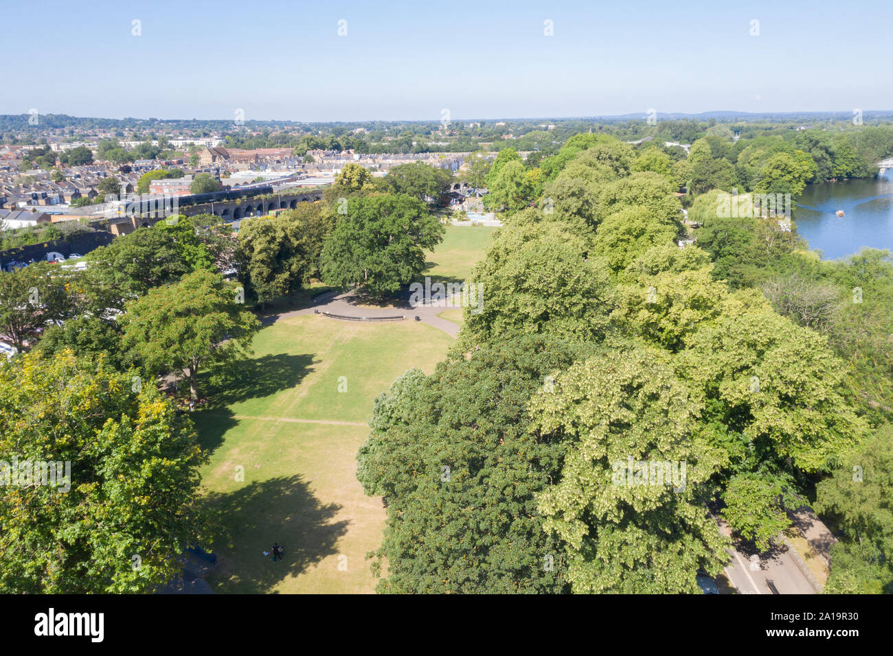 Parklandschaft in Windsor und Maidenhead Stockfoto