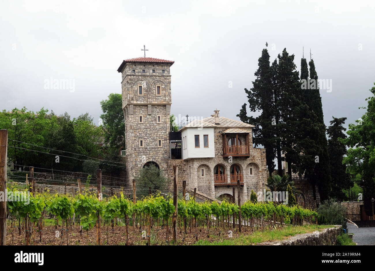 Himmelfahrt der Jungfrau Maria Kloster in Tvrdos in der Nähe von Sarajevo, Bosnien und Herzegowina Stockfoto