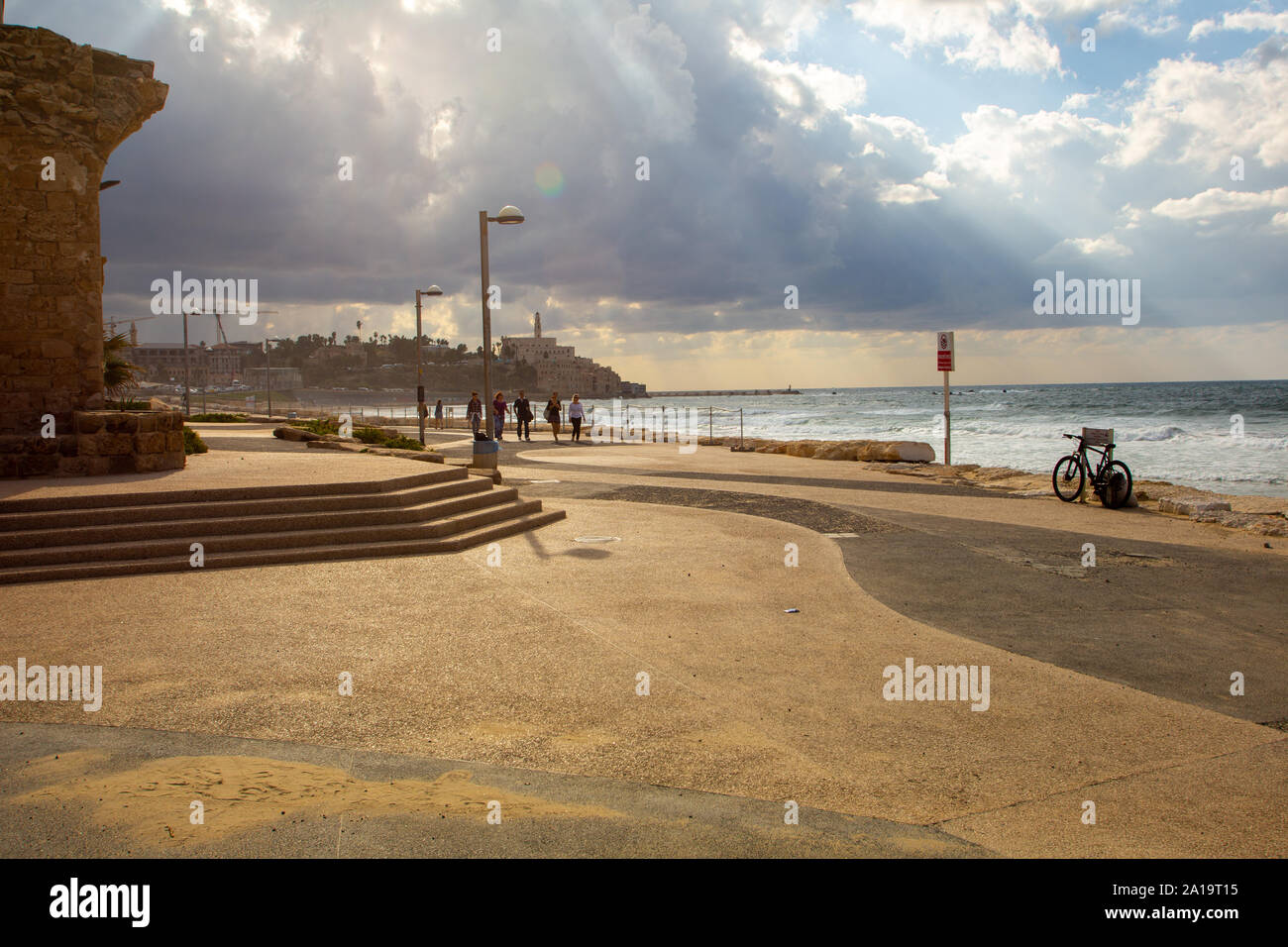 Tel Aviv Promenade Stockfoto