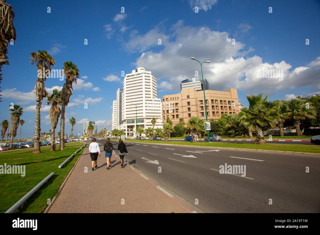 Tel Aviv Promenade Stockfoto
