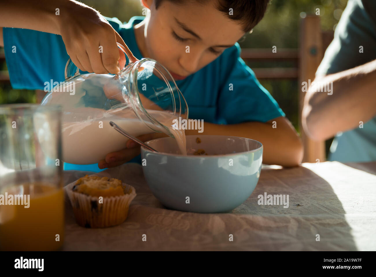 Familie Zeit gemeinsam zu Hause Stockfoto