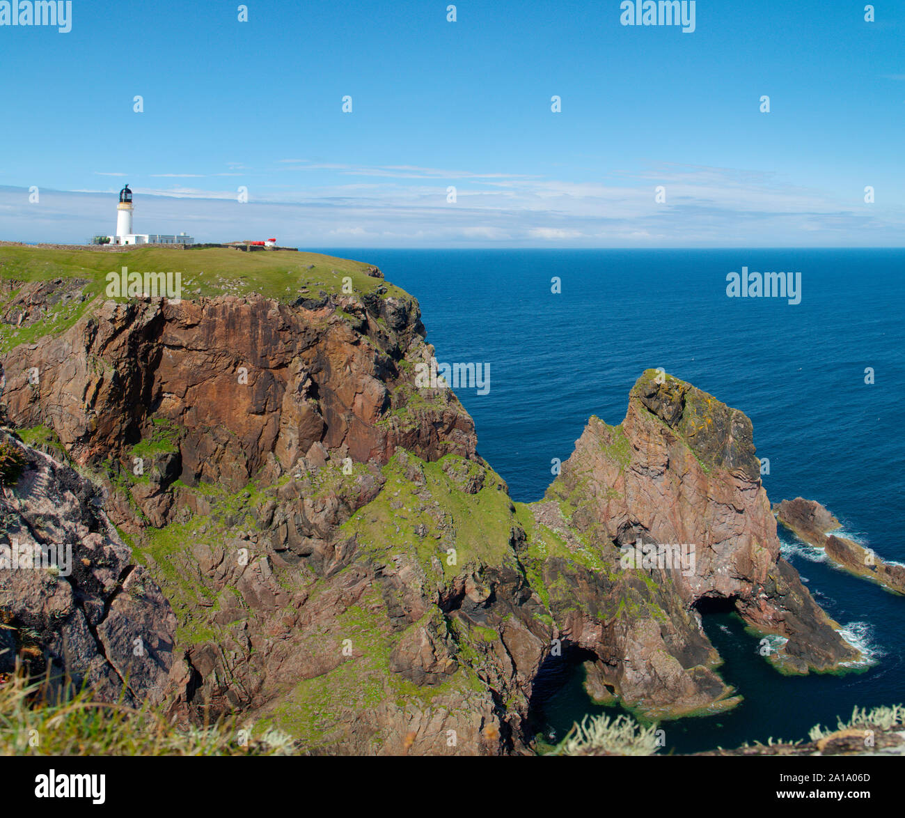 Cape Wrath Leuchtturm, Sutherland, Schottland Stockfoto