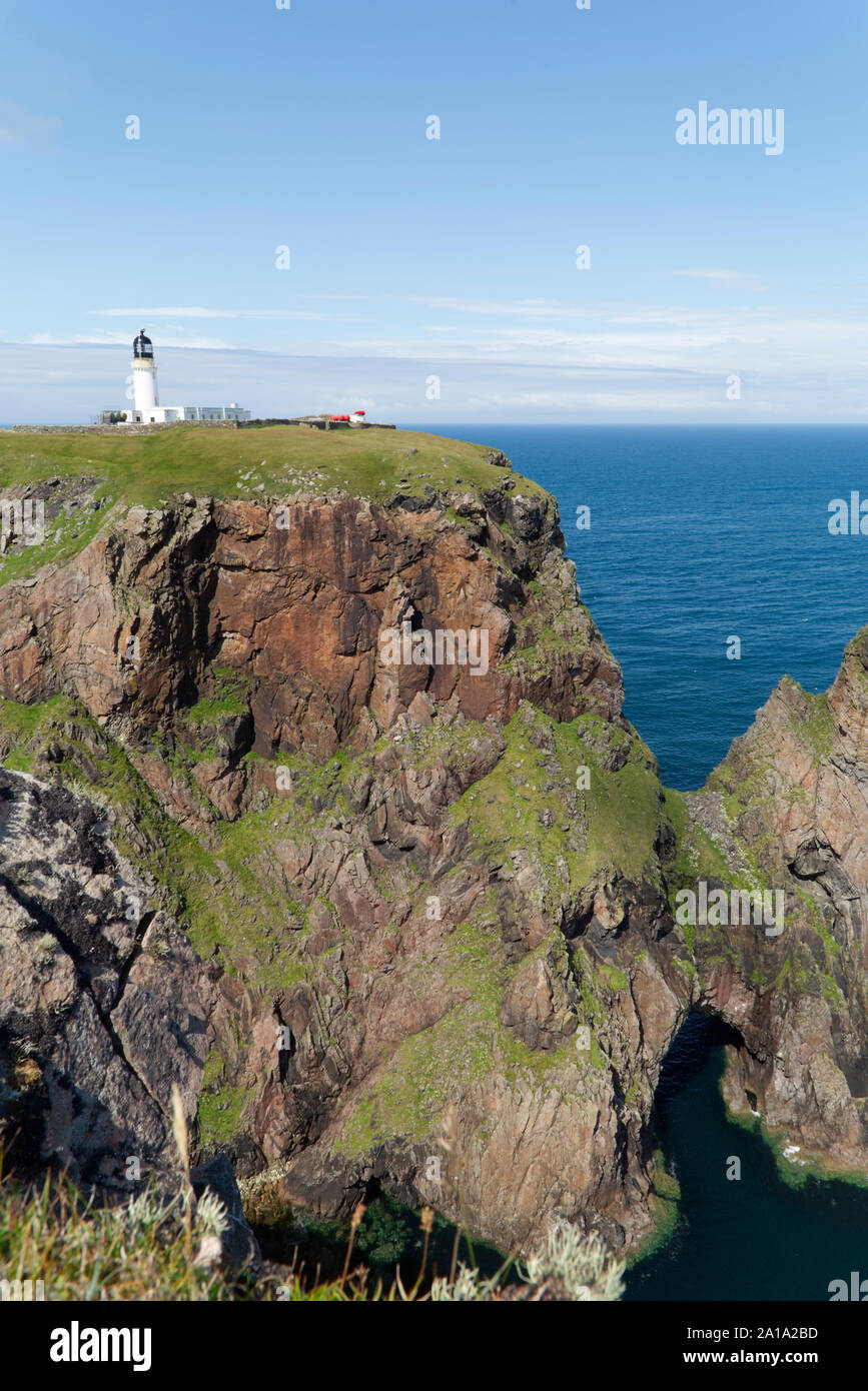 Cape Wrath Leuchtturm, Sutherland, Schottland Stockfoto