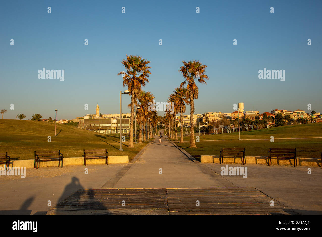 Promenade von Tel Aviv, Israel Stockfoto