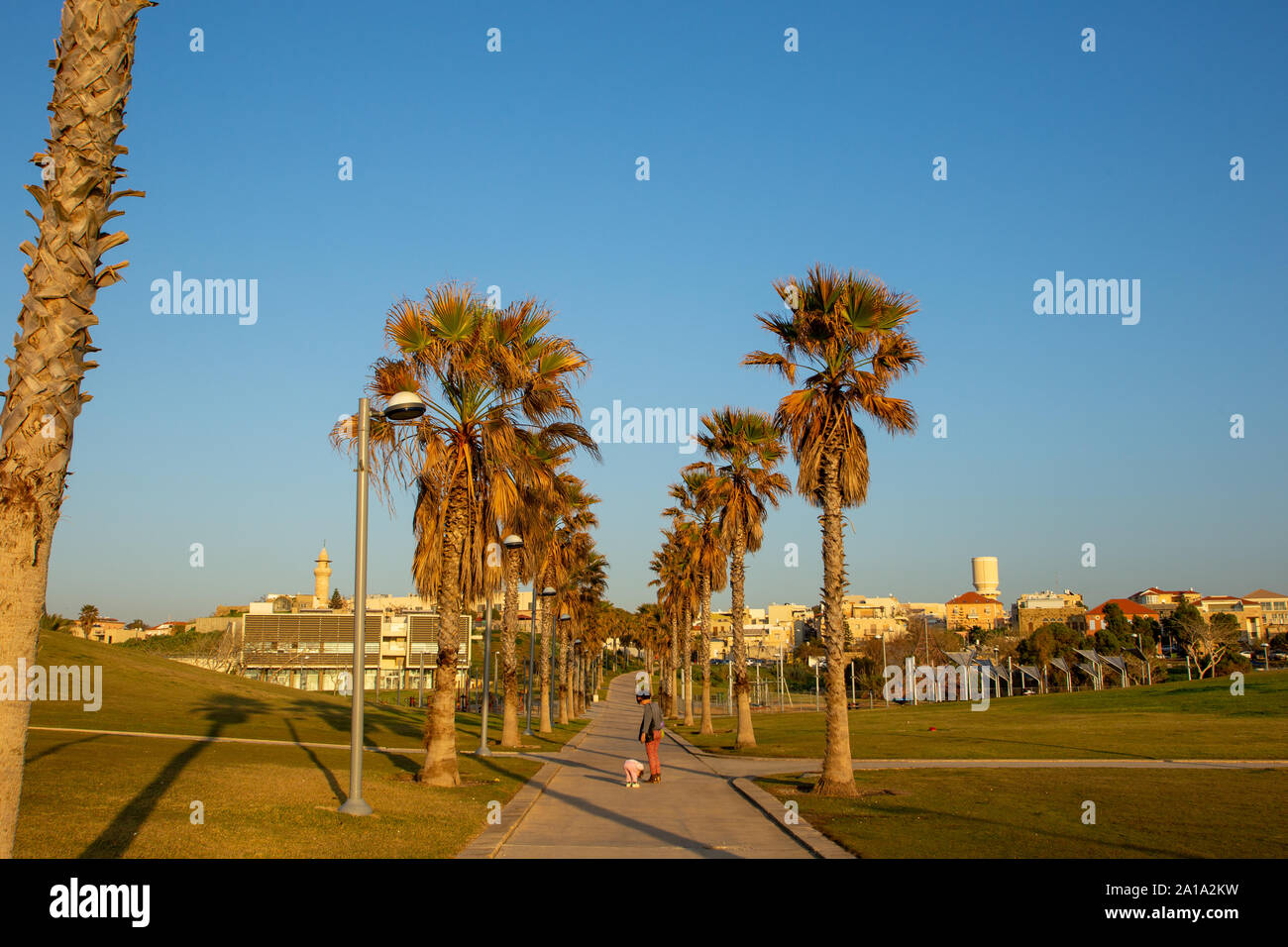 Promenade von Tel Aviv, Israel Stockfoto
