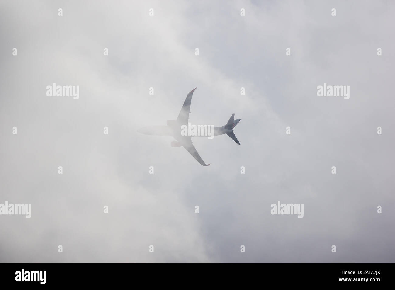 Chiangmai, Thailand - 6. September 2019: HS-LUP Boeing 737-800 der Thai Lion Air Airline. Von Chiangmai Flughafen in Bangkok. Stockfoto