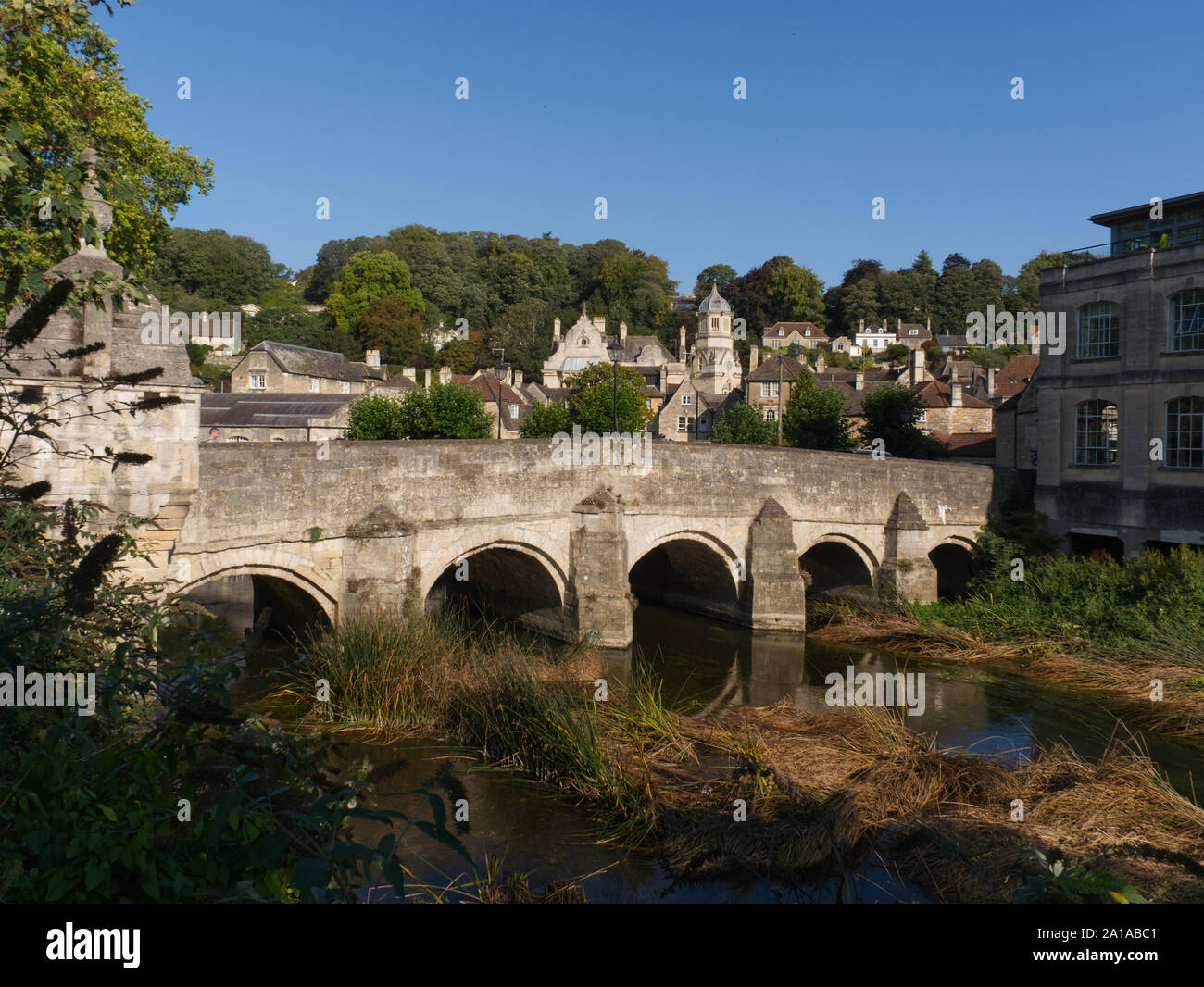 Badewanne die Stadt, den Fluss Avon, Brücke Stockfoto