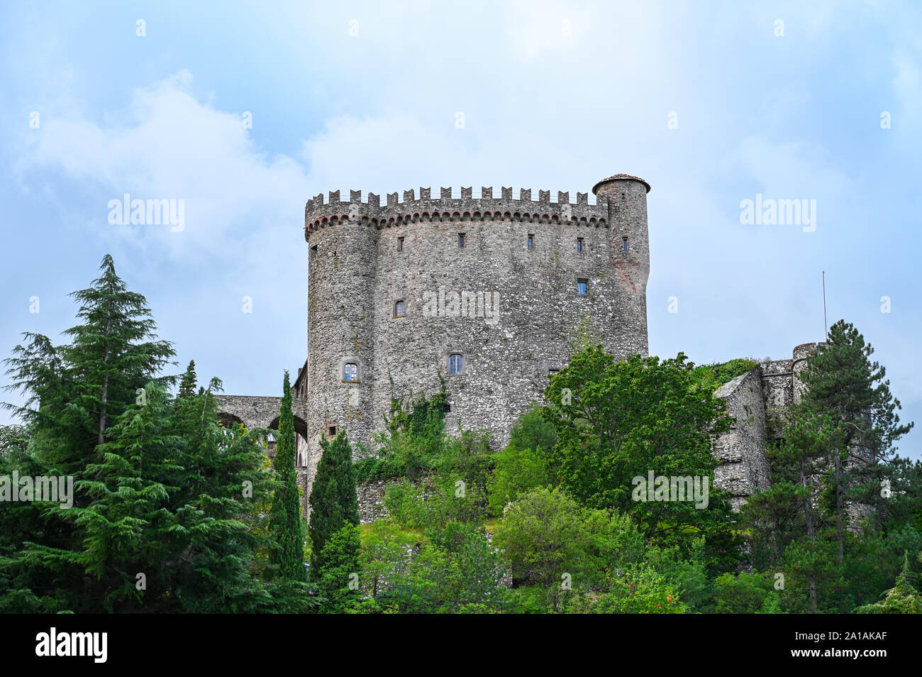 Mittelalterliche Burg in der Toskana Stockfoto