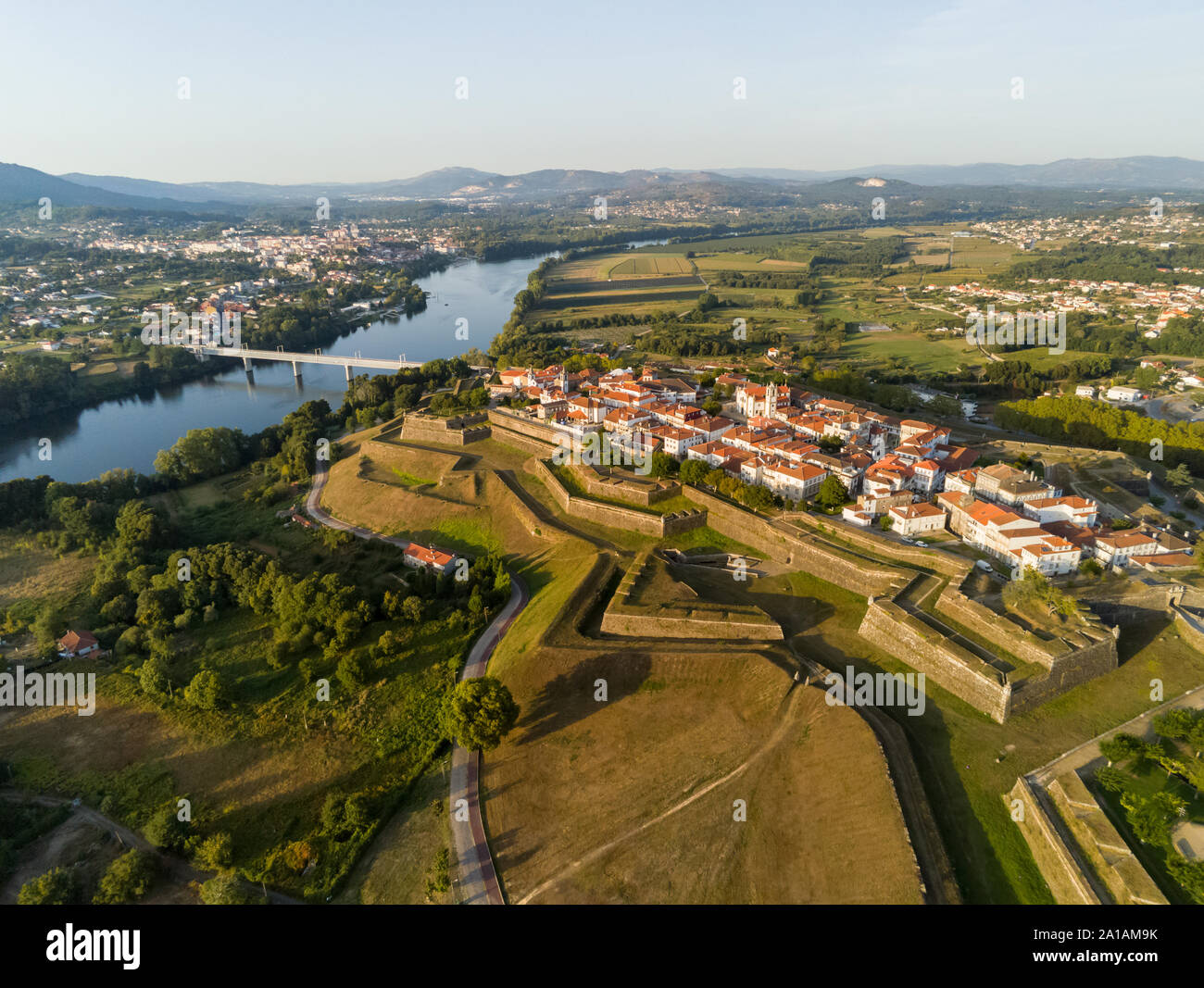 Befestigte Stadt, Valença do Minho, Portugal Stockfoto