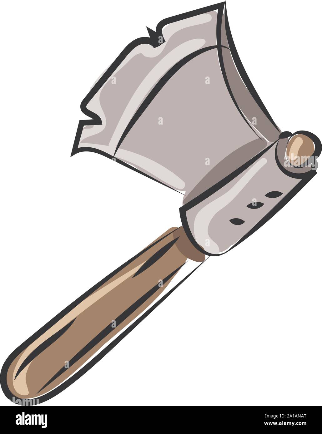 Ax, Illustration, Vektor auf weißem Hintergrund. Stock Vektor