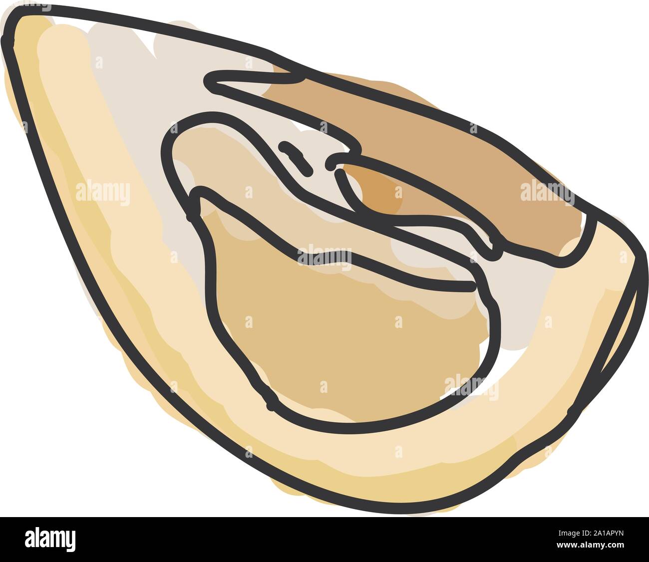 Pomelo Cutter, Illustration, Vektor auf weißem Hintergrund. Stock Vektor