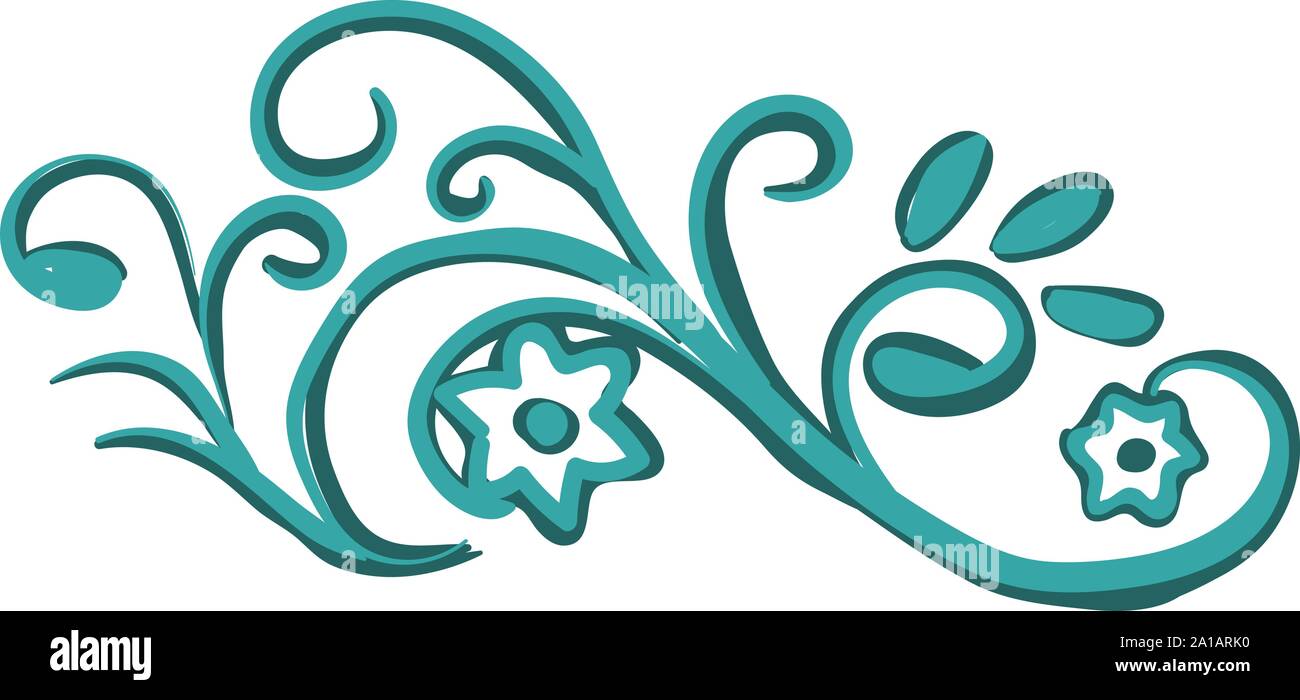 Blau Muster, Illustration, Vektor auf weißem Hintergrund. Stock Vektor