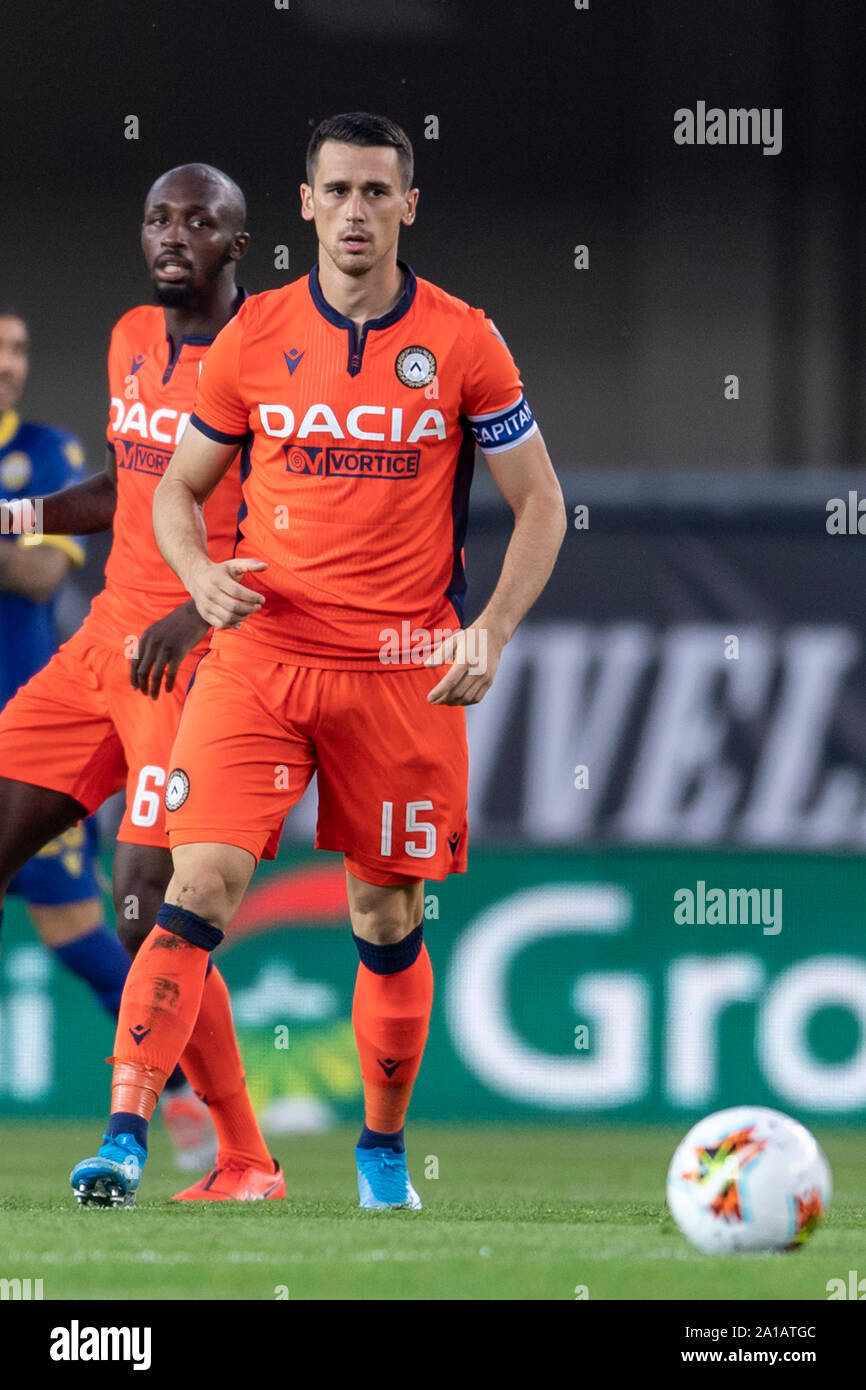 Kevin Lasagne (Udinese); 24. September; 2019 - Fußball: Italienische Meisterschaft 2019 2020; 4 Tag; Übereinstimmung zwischen Hellas Verona 0-0 Udinese an Marcantonio Bentegodi Stadium; Verona, Italien;;;;;;;; (Foto durch aicfoto) (Italien) [0855] Stockfoto