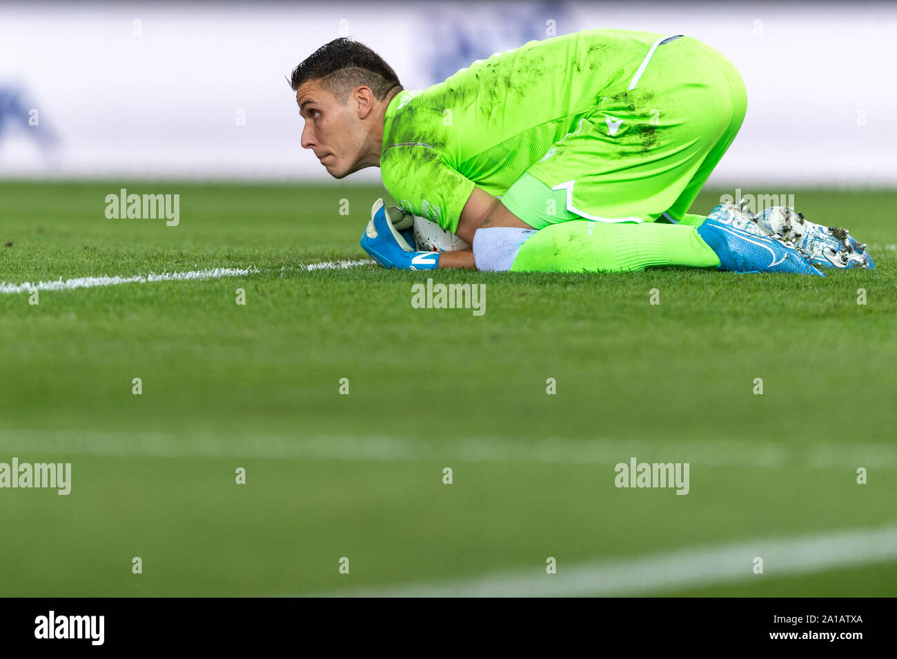 Marco Silvestri (Hellas Verona); 24. September; 2019 - Fußball: Italienische Meisterschaft 2019 2020; 4 Tag; Übereinstimmung zwischen Hellas Verona 0-0 Udinese an Marcantonio Bentegodi Stadium; Verona, Italien;;;;;;;; (Foto durch aicfoto) (Italien) [0855] Stockfoto