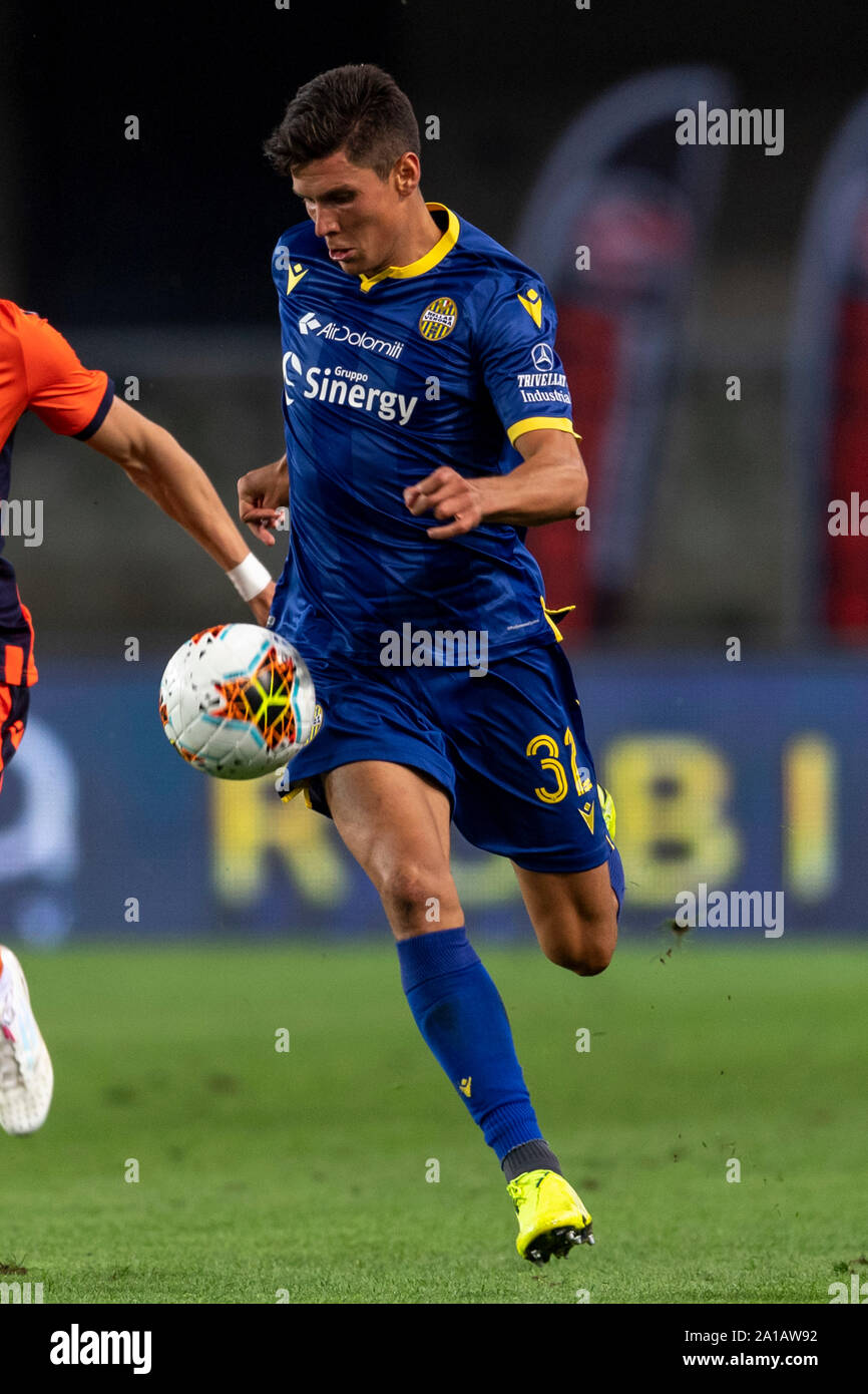 Matteo Pessina (Hellas Verona); 24. September; 2019 - Fußball: Italienische Meisterschaft 2019 2020; 4 Tag; Übereinstimmung zwischen Hellas Verona 0-0 Udinese an Marcantonio Bentegodi Stadium; Verona, Italien;;;;;;;; (Foto durch aicfoto) (Italien) [0855] Stockfoto