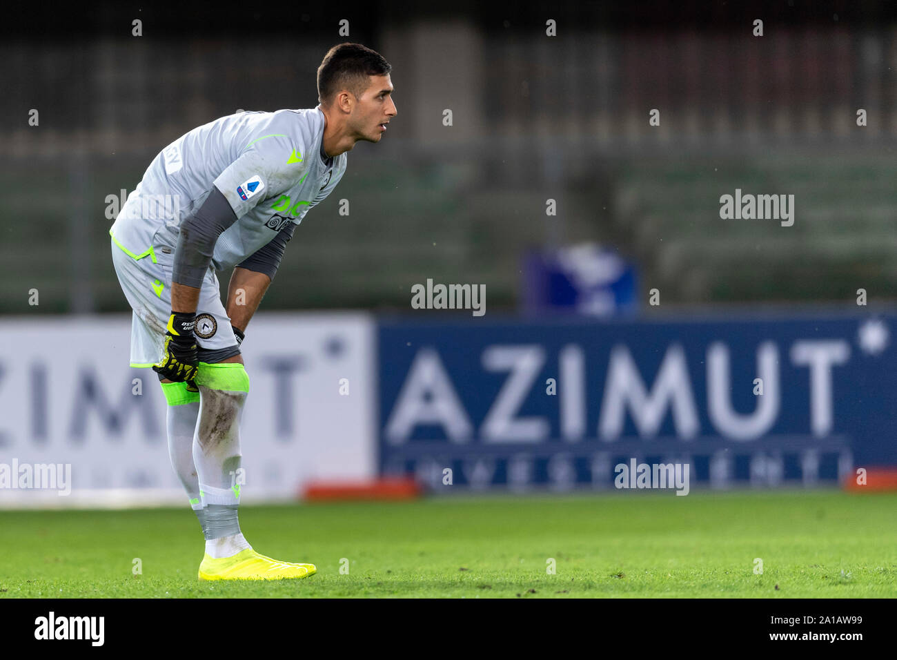 Juan Agustin Musso (Udinese); 24. September; 2019 - Fußball: Italienische Meisterschaft 2019 2020; 4 Tag; Übereinstimmung zwischen Hellas Verona 0-0 Udinese an Marcantonio Bentegodi Stadium; Verona, Italien;;;;;;;; (Foto durch aicfoto) (Italien) [0855] Stockfoto
