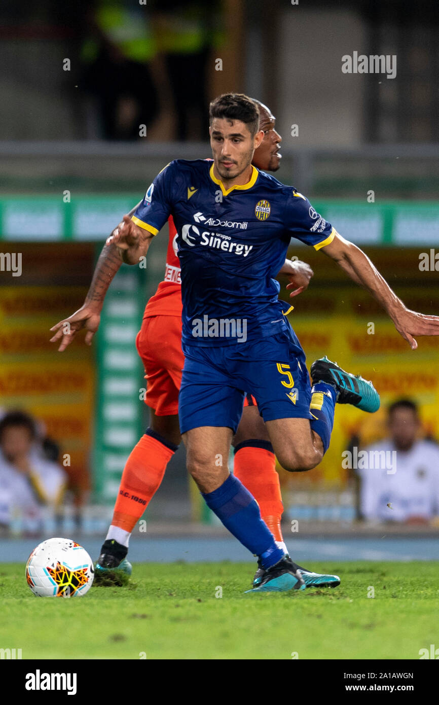 Davide Faraoni (Hellas Verona); 24. September; 2019 - Fußball: Italienische Meisterschaft 2019 2020; 4 Tag; Übereinstimmung zwischen Hellas Verona 0-0 Udinese an Marcantonio Bentegodi Stadium; Verona, Italien;;;;;;;; (Foto durch aicfoto) (Italien) [0855] Stockfoto