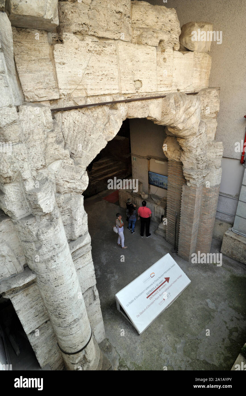 Italien, Rom, stadio di Domiziano, Stadion von Domitian Stockfoto