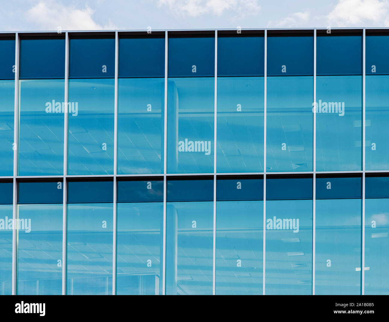 Screenshot des Glas Höhe eines Bürogebäudes Stockfoto