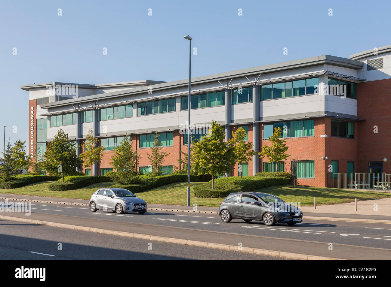 Longbridge Technology Park und Innovation Center hat eine führende West Midlands Technologie Hub ein schönes Beispiel für die Regeneration von Longbridge geworden. Stockfoto