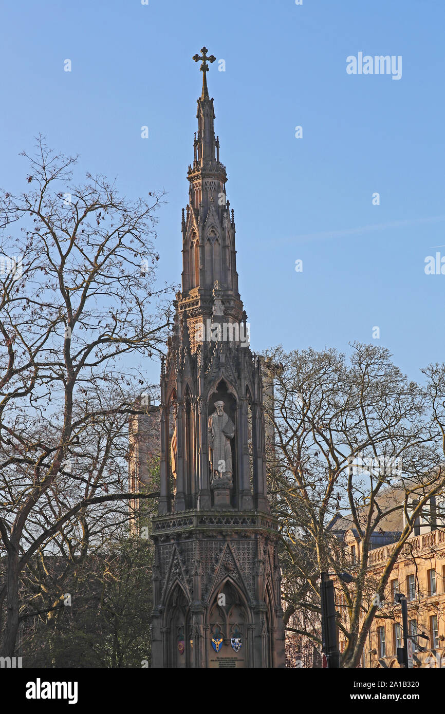 Märtyrer' Memorial in St. Giles' Oxford errichtet 1838 zur Erinnerung an das 16. Jahrhundert zurückverfolgen. Die protestantische Bischöfe Cranmer, Latimer und Ridley Stockfoto