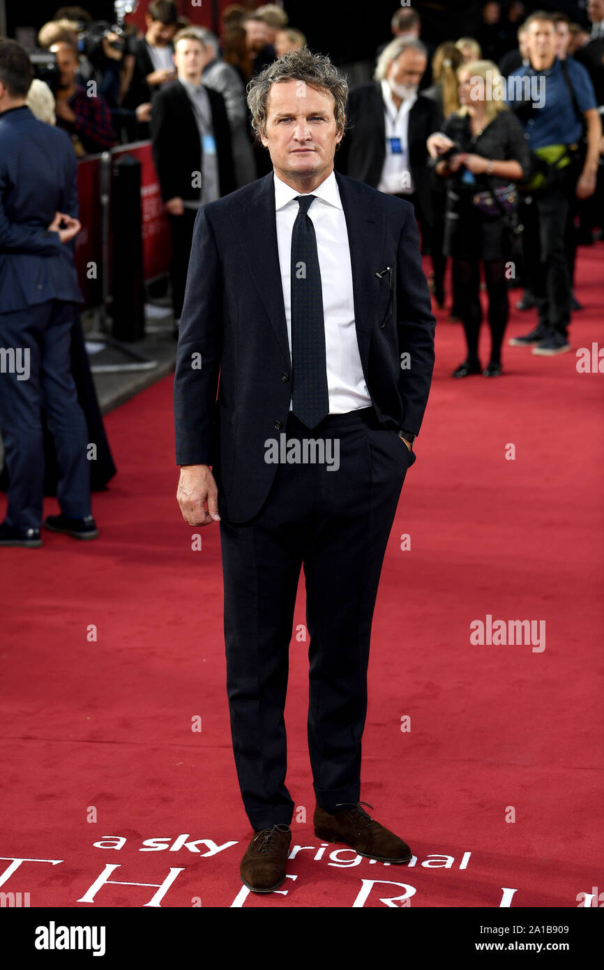 Jason Clarke an der Katharina die Große Siebung an Curzon Theater, Mayfair, London. Stockfoto
