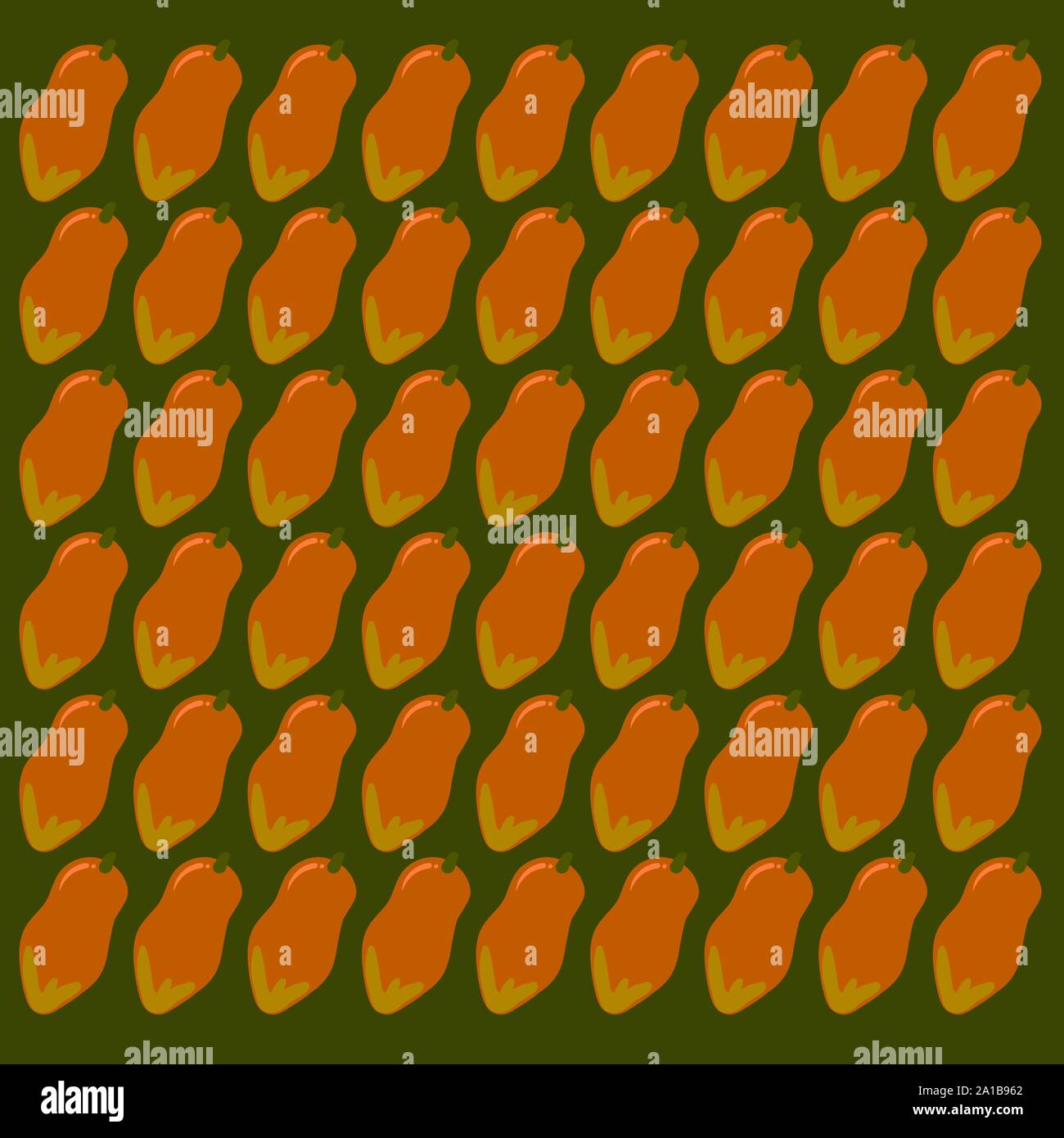 Papaya Tapete, Illustration, Vektor auf weißem Hintergrund. Stock Vektor