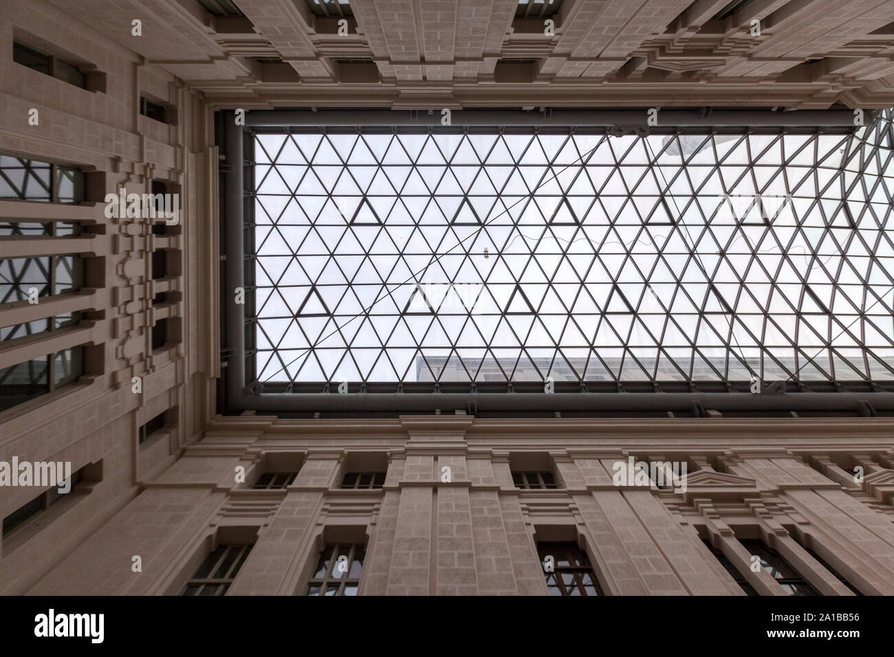 Galería de Cristal (Palacio de Cibeles), Rathaus, Madrid, Spanien Stockfoto